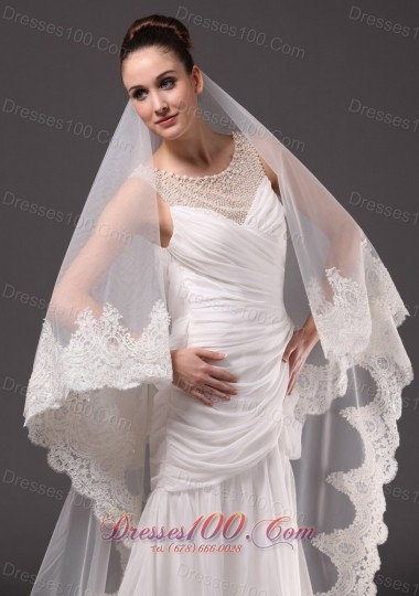 One-tier Cathedral Tulle 2013 Wedding Veil