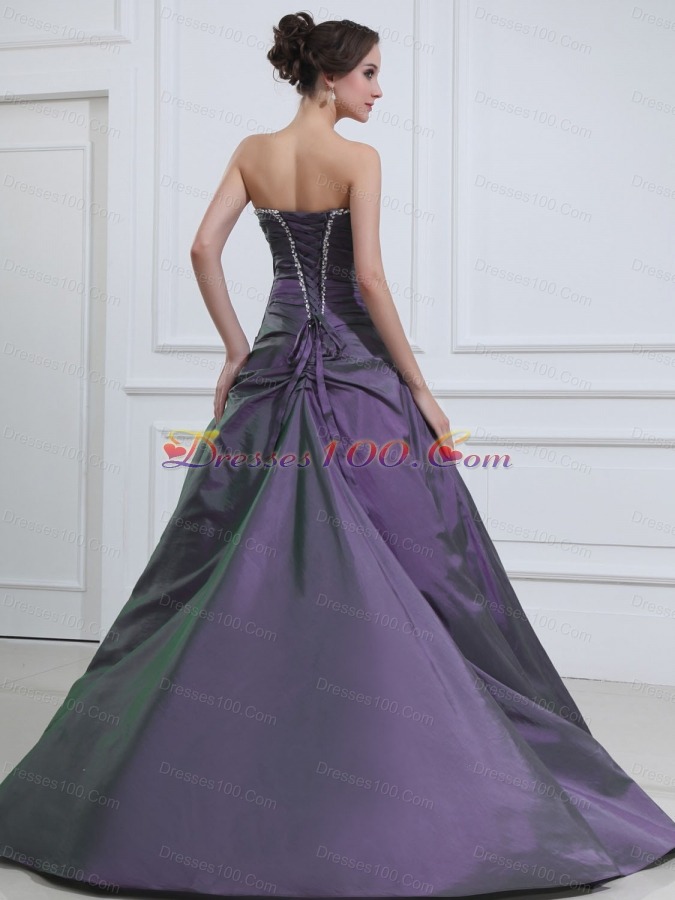 A-line Beading Quinceanera Dresses Floor-length