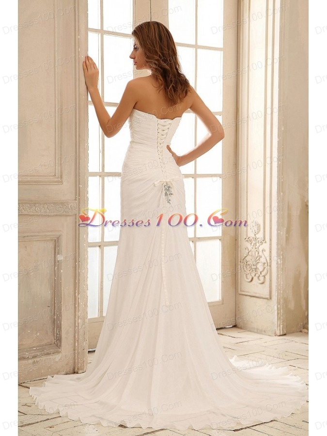 Wedding Gown Empire Princess Wedding Dress With Beading