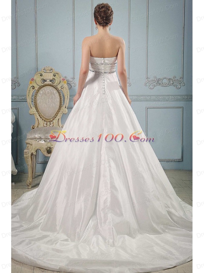 Sweetheart Beaded Decorate and Ruch Wedding Gowns