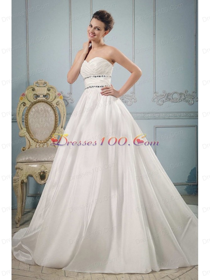Sweetheart Beaded Decorate and Ruch Wedding Gowns