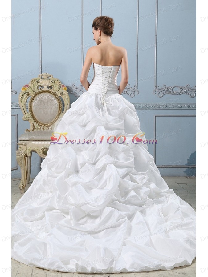 Ball Gown Sweetheart Wedding Dress Pick-ups