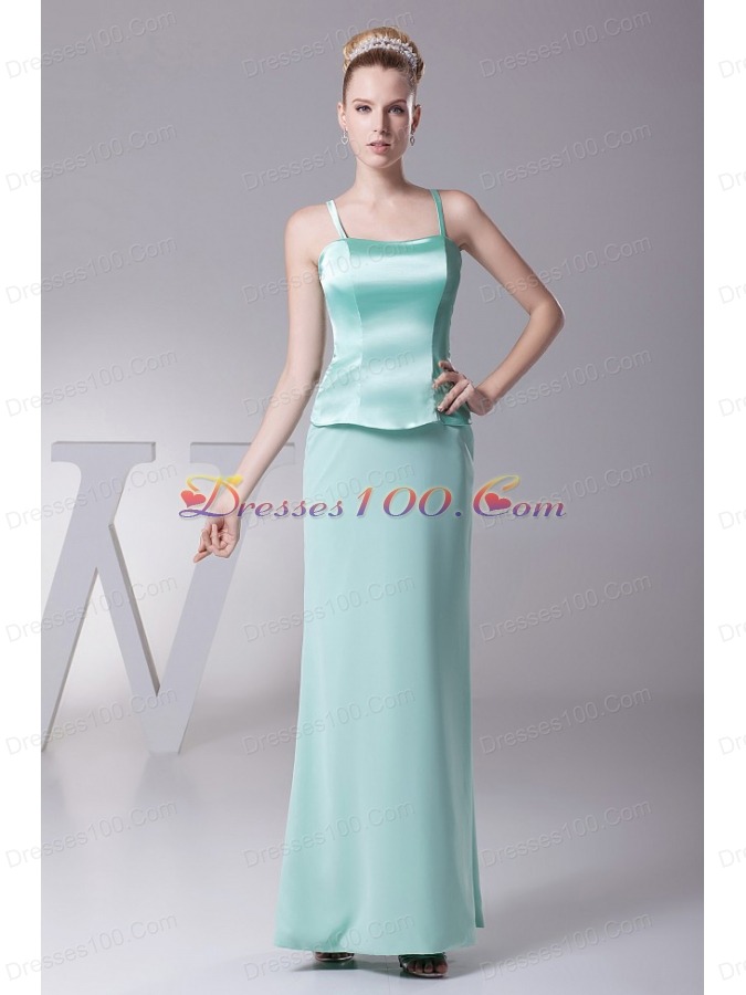 Chiffon Mother Of The Bride Dress Apple Green Sleeves
