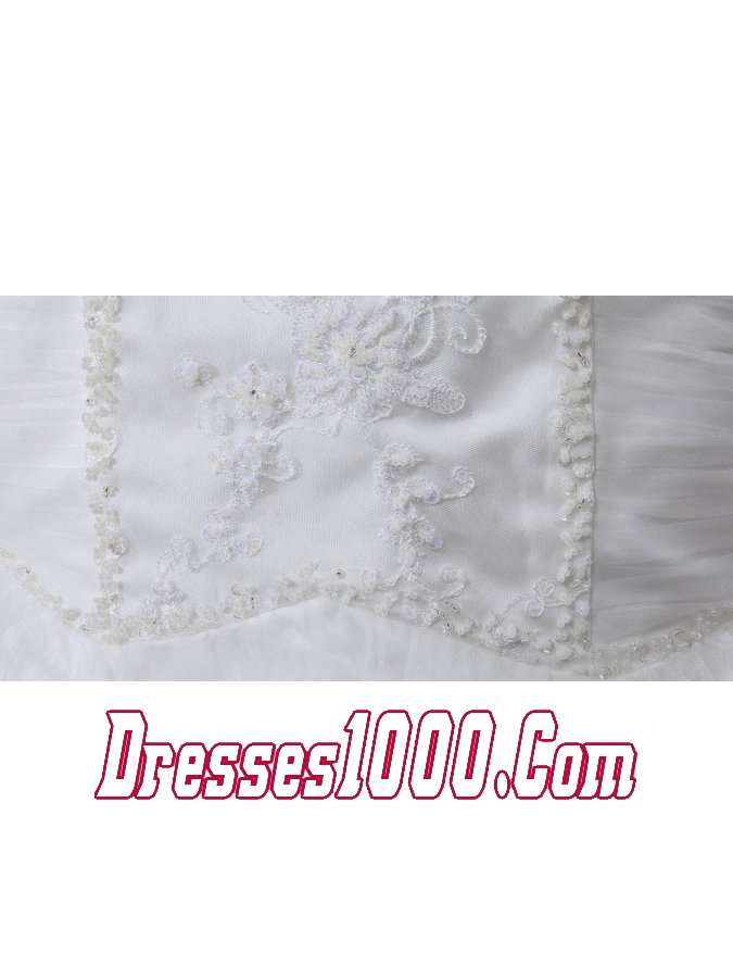 Embroidery Beding V-neck Ruching Mermaid Court Train Wedding Dress