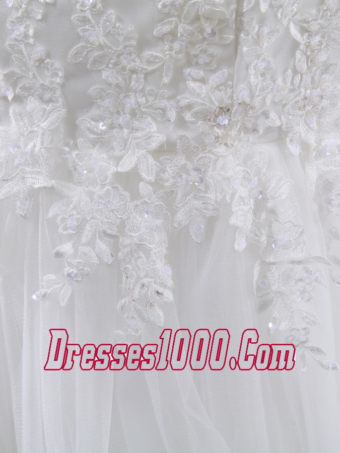 Lace Mermaid Chapel Train Square Wedding Dress