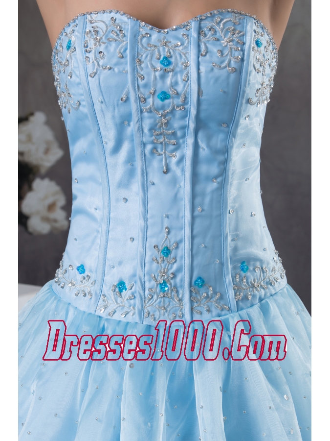 2013 Modern Sweetheart Embroidery A-Line / Princess Prom Dress