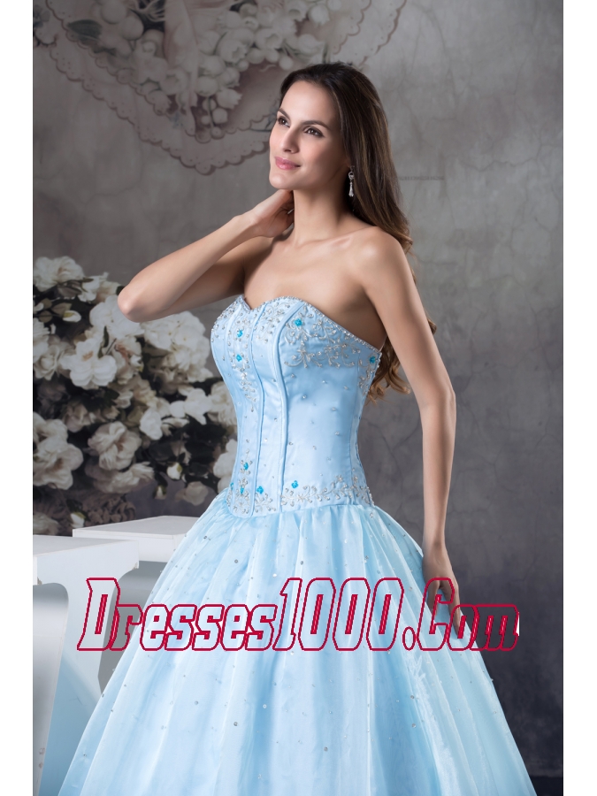2013 Modern Sweetheart Embroidery A-Line / Princess Prom Dress