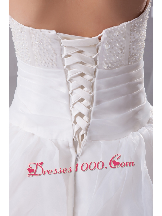 Beading 2013 Beautiful long Ball Gown Sweetheart Wedding Dress