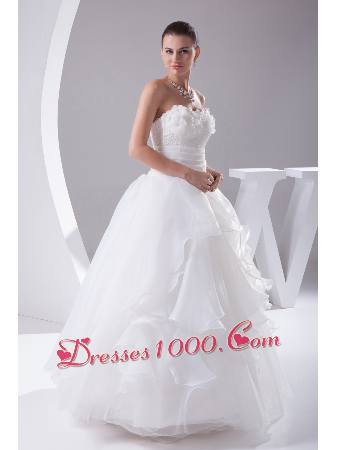 Beading 2013 Beautiful long Ball Gown Sweetheart Wedding Dress