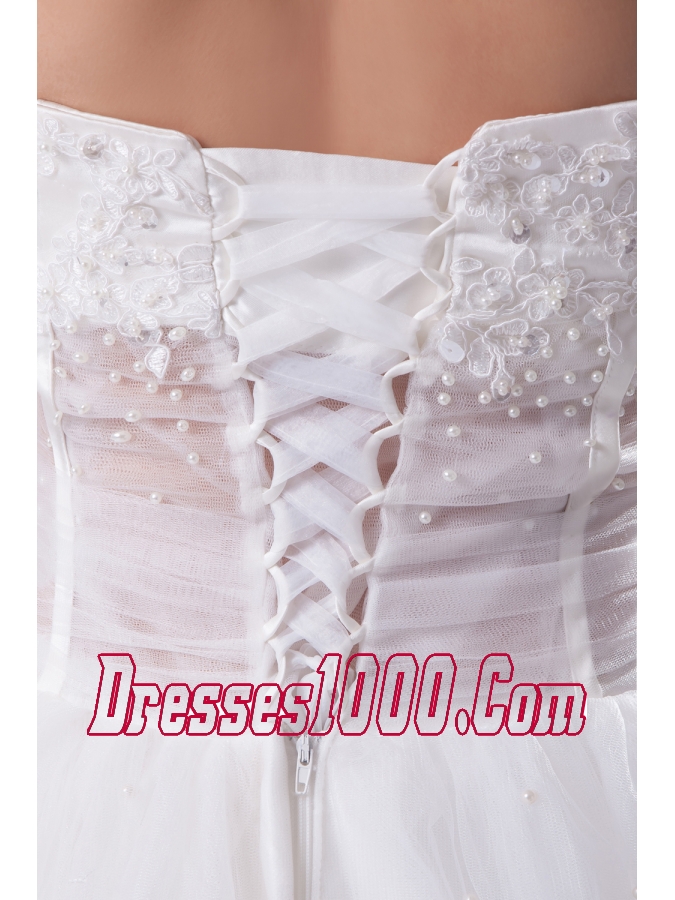 Elegant Column Strapless Lace-up Beading 2013 Wedding Dress