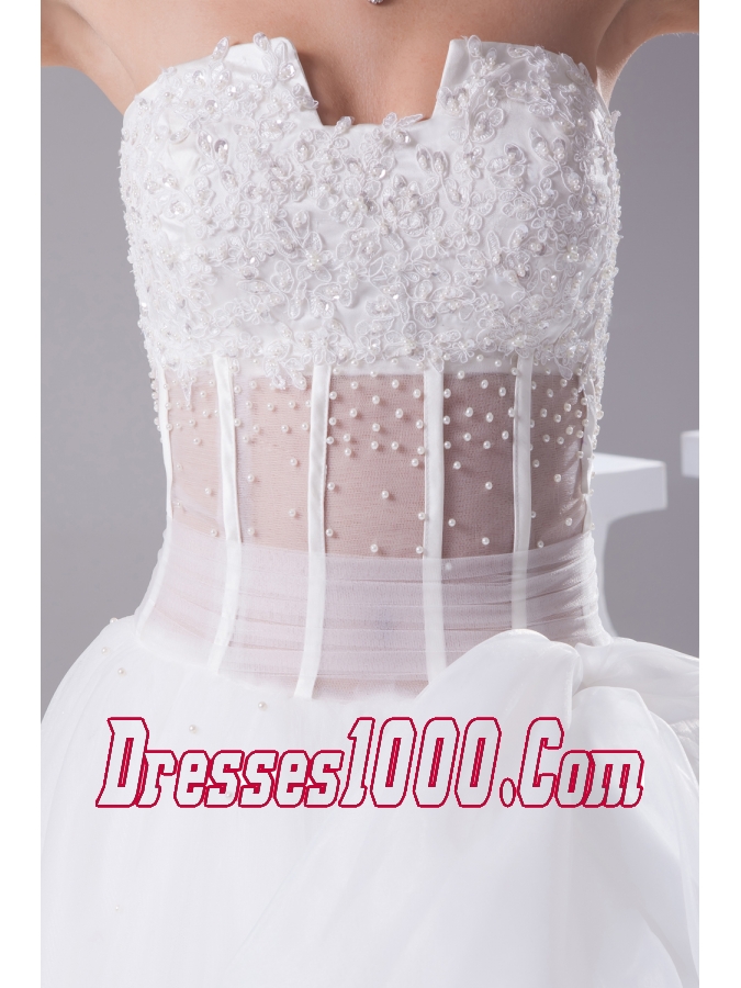 Elegant Column Strapless Lace-up Beading 2013 Wedding Dress