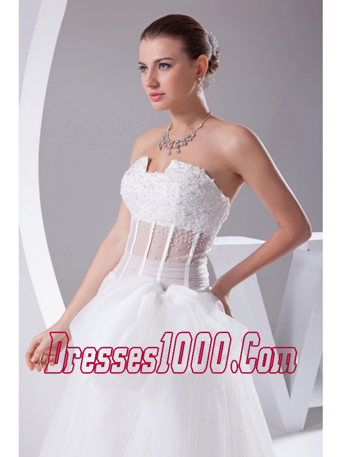 Elegant Column Strapless Lace-up Beading 2013 Wedding Dress