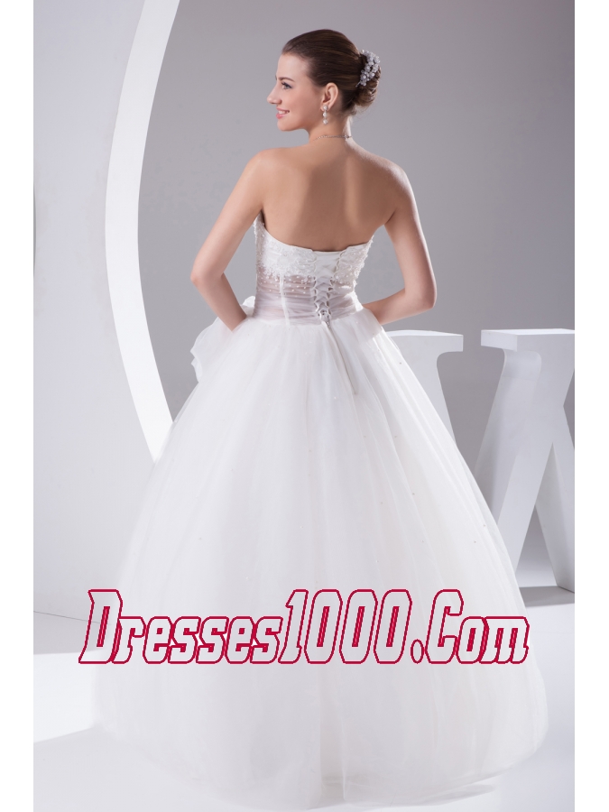 Elegant Column Strapless Lace-up Beading 2013 Wedding Dress