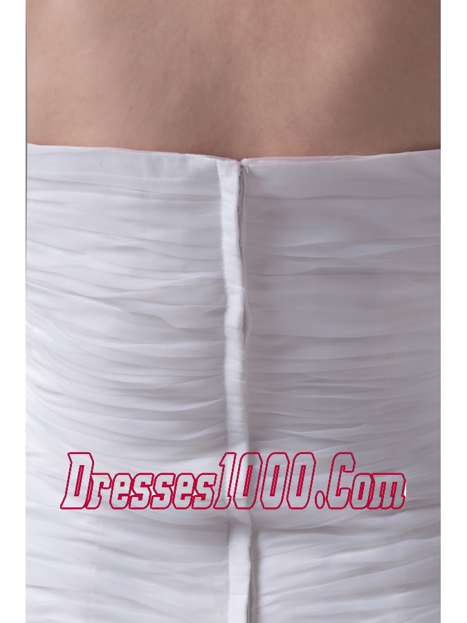 Hand Made Flowers Sweetheart Mermaid / Trumpet Wedding Dress