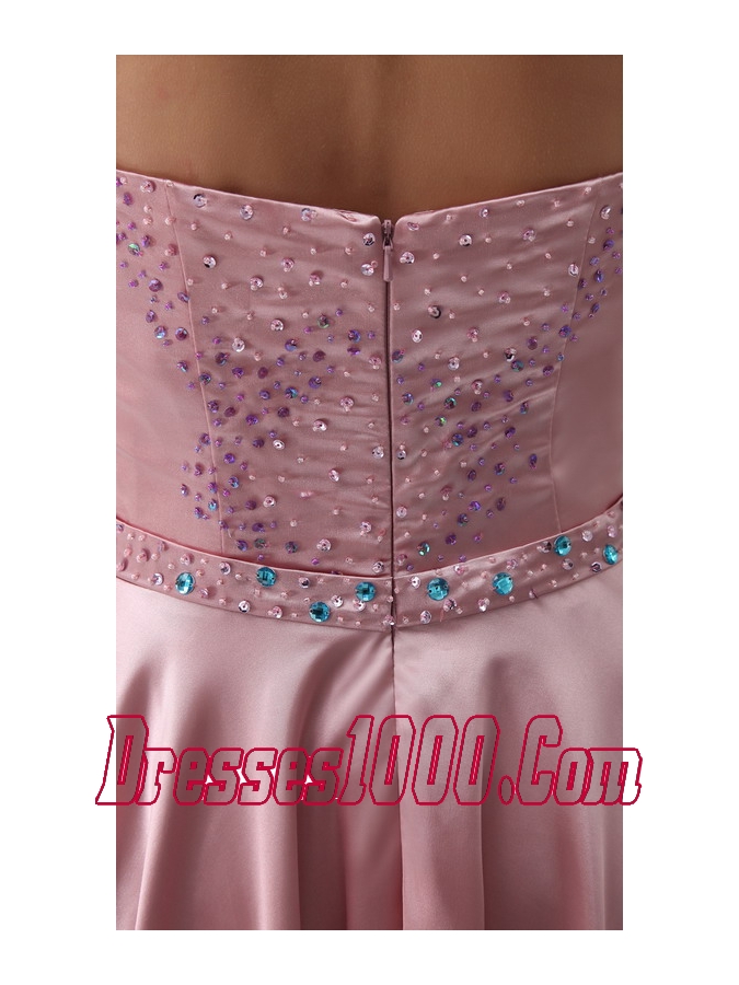 2013 New Styles Empire Long Strapless Beading Mother of the Bride Dress