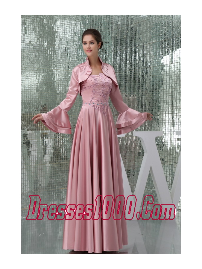 2013 New Styles Empire Long Strapless Beading Mother of the Bride Dress