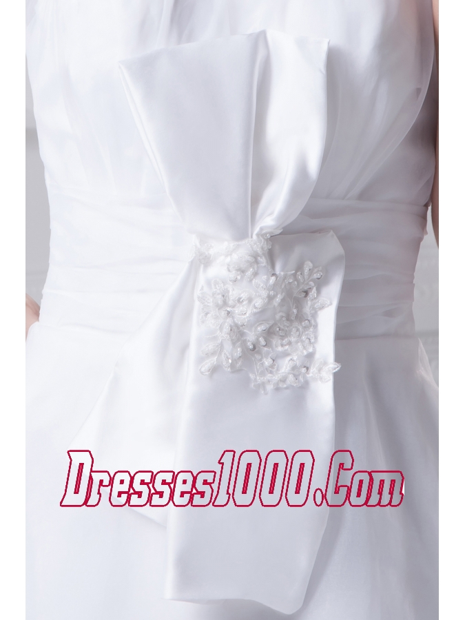 Beading Court Train Halter A-Line Wedding Dress with Fitted Waist