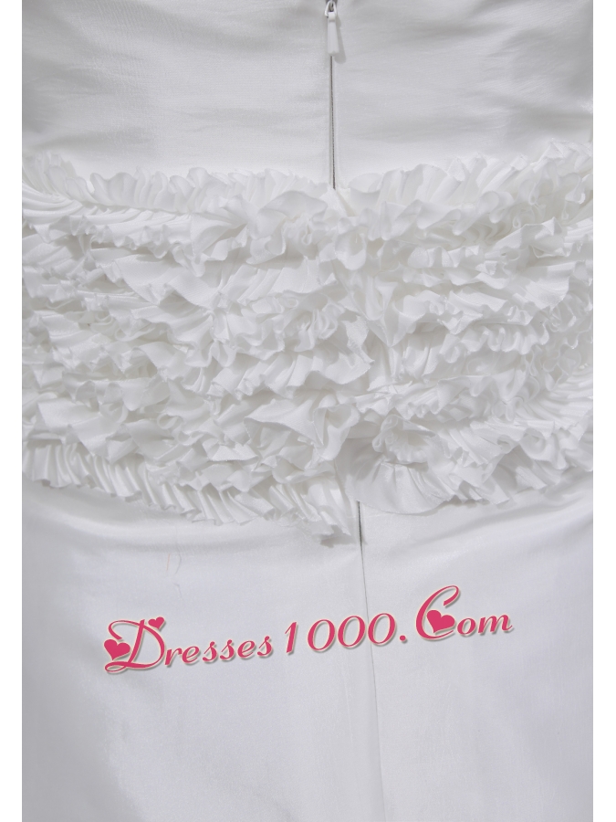 Beading Hand Made Flower Halter Chapel Train Wedding Dress