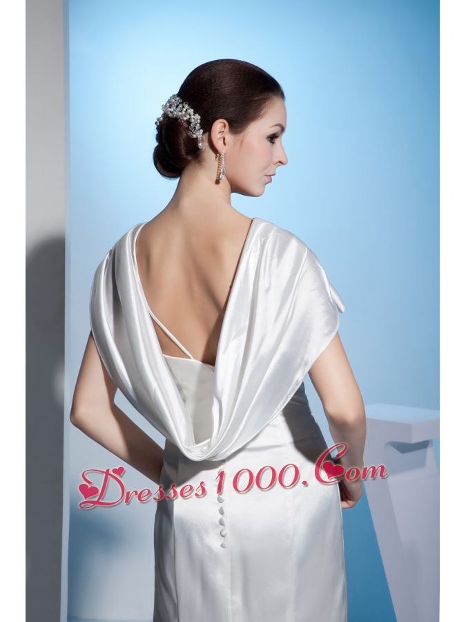 Beading Mermaid V-neck Brush Train Wedding Dress with Zipper up