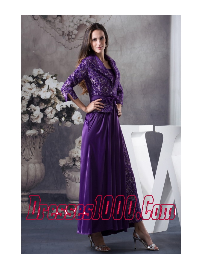 Beautiful Strapless Ankle-length Empire Mother Of The Bride Dress