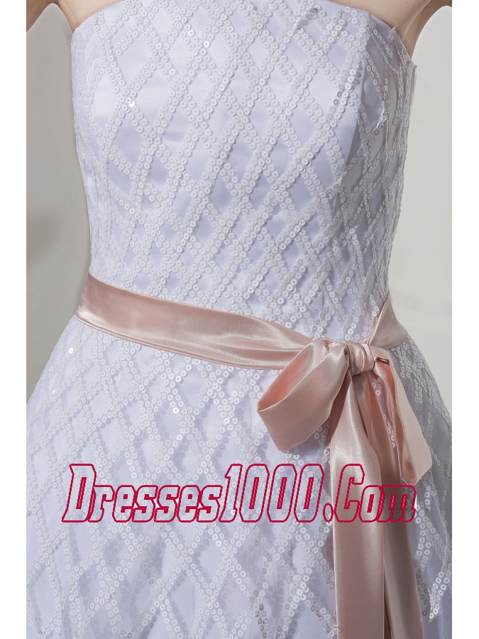 Brand New Strapless Sash A-line / Princess Wedding Dress