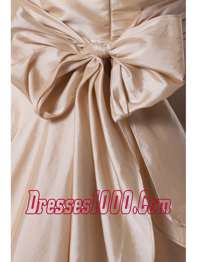 Hand Made Flowers Strapless Princess Wedding Dress With Brush Train