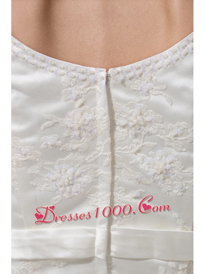 Mermaid Bowknot Square Neck Court Train Wedding Dress