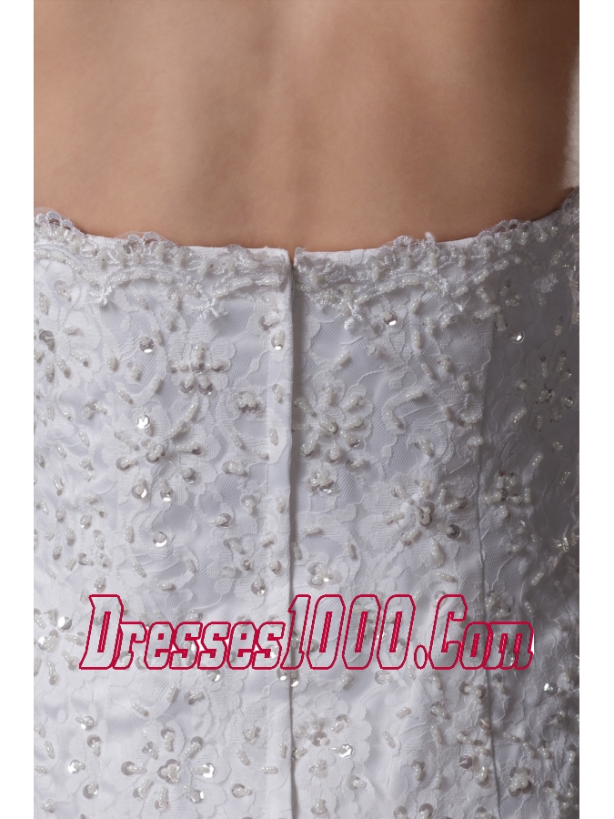 Mermaid Halter Top Lace Court Train Wedding Dress