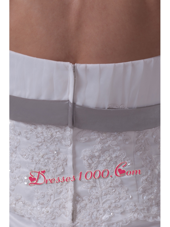 Mermaid Strapless Hottest Wedding Dress With Brush Train