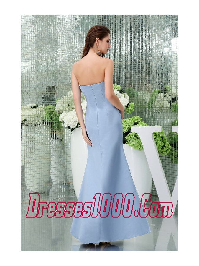Strapless Beading Column Ankle-length Mother Of The Bride Dress