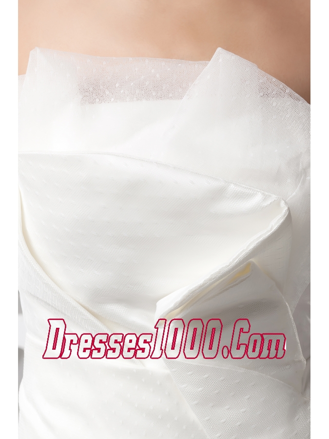 2013 Stylish Mermaid Strapless Brush Wedding Dress