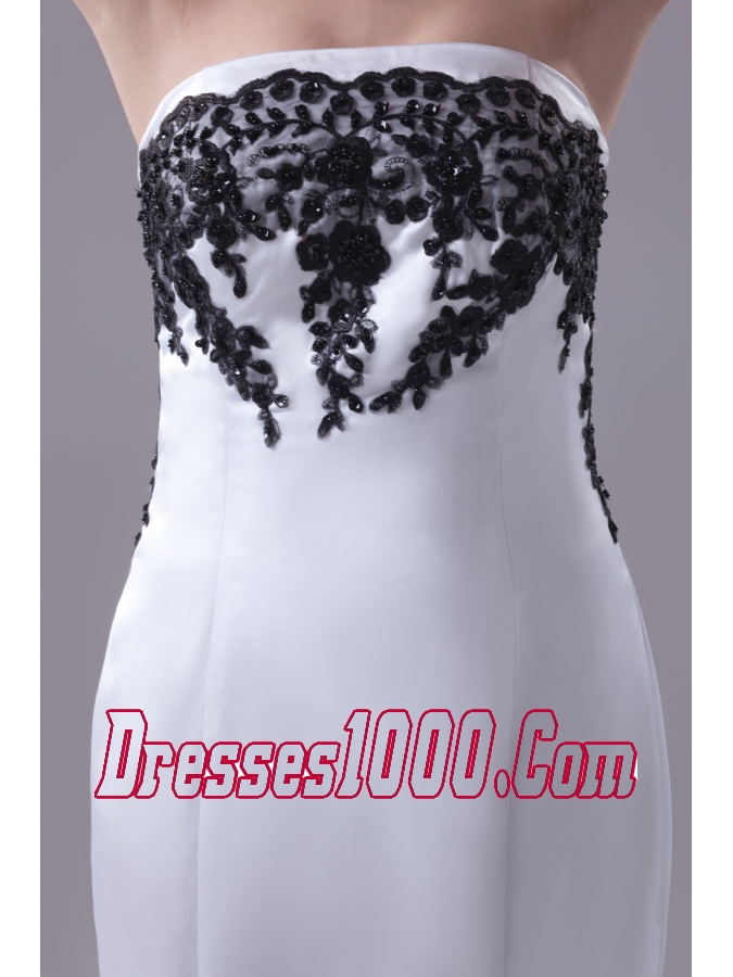 Modest Lace Strapless Mermaid Chapel Train Wedding Dress