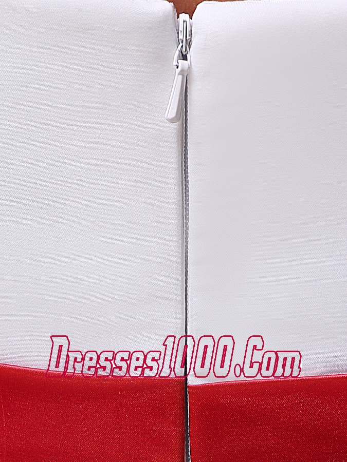 Strapless Beading Belt Chiffon Wedding Dress