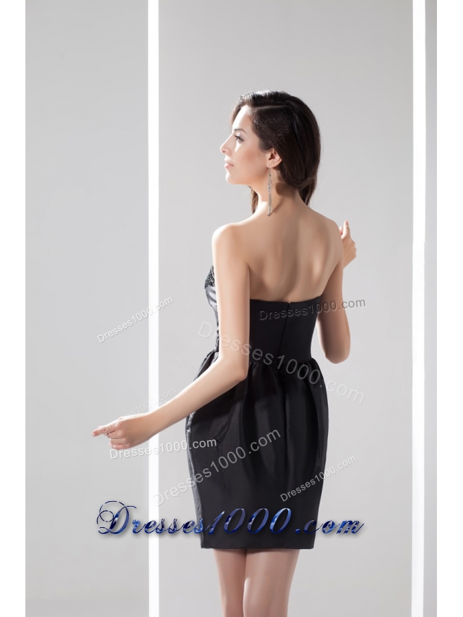 Jewelries Decorated Bodice Strapless Mini-length Prom Gowns