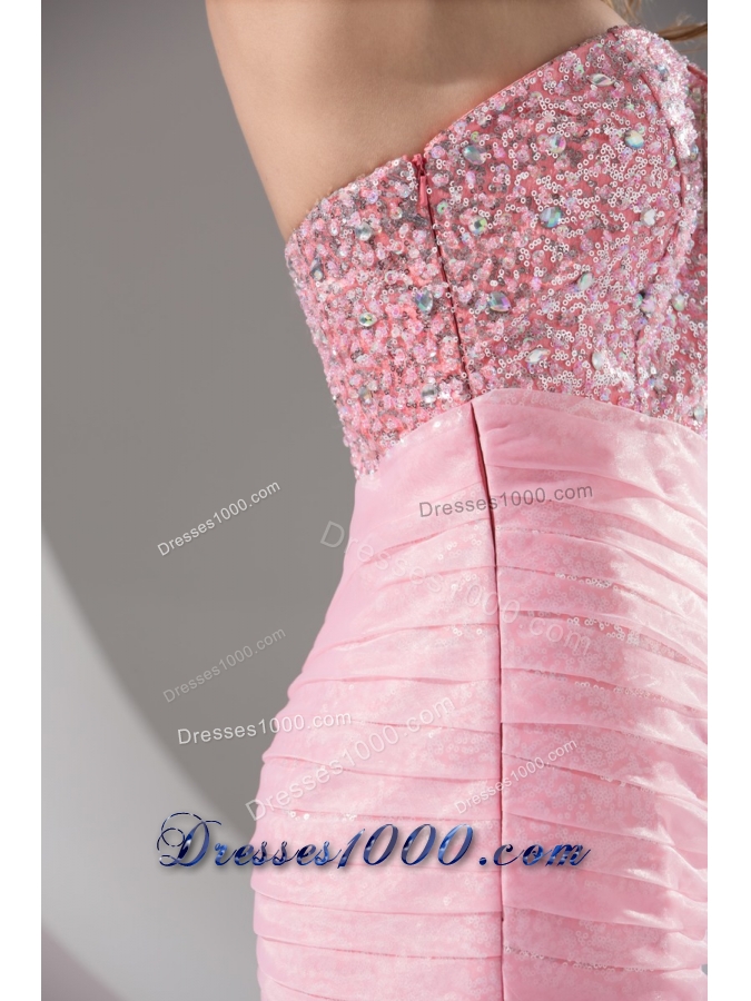 Sequins and Beading Decorated Bodice Prom Dresses with Ruffled Layers