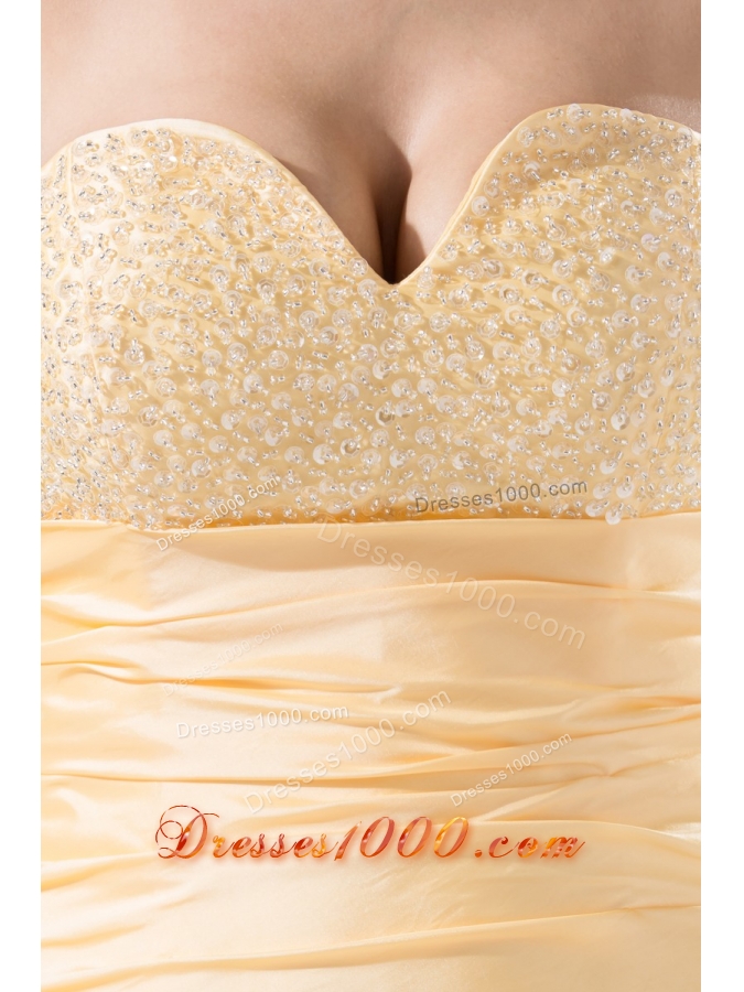 Sweetheart Ruching and Handle Flowers Layers Sheath Prom Dress