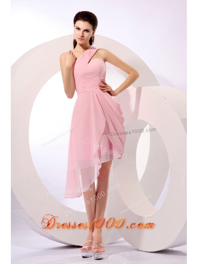 Empire One Shoulder 2013 Dress For Prom Night with Side Zipper