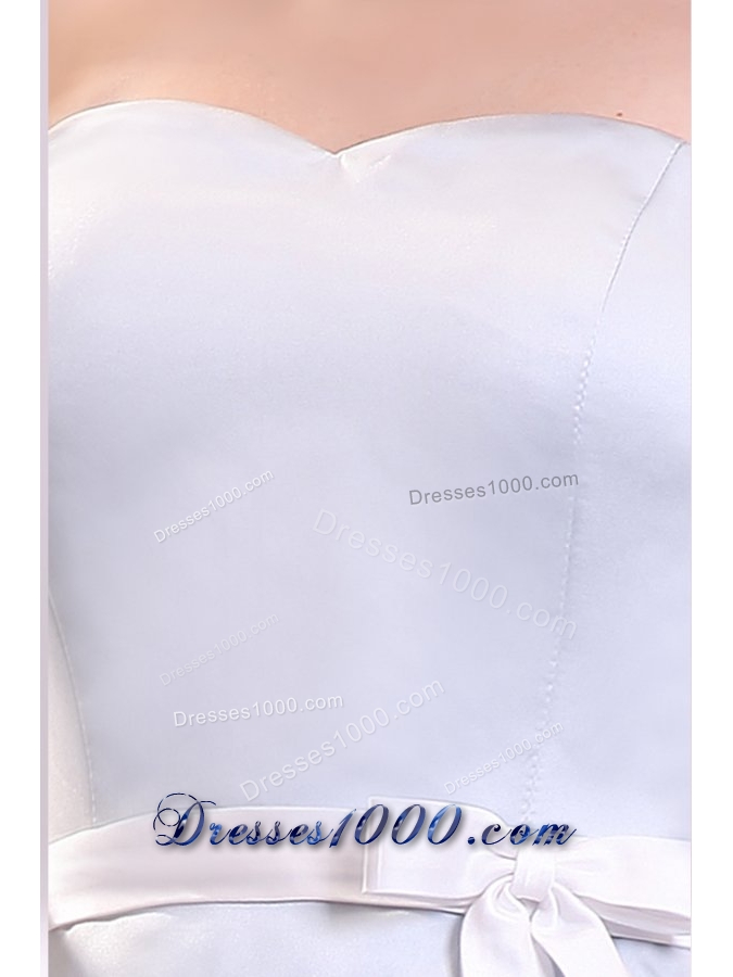 Light Blue Sweetheart A-line Knee-length Prom Maxi Dress with Sash