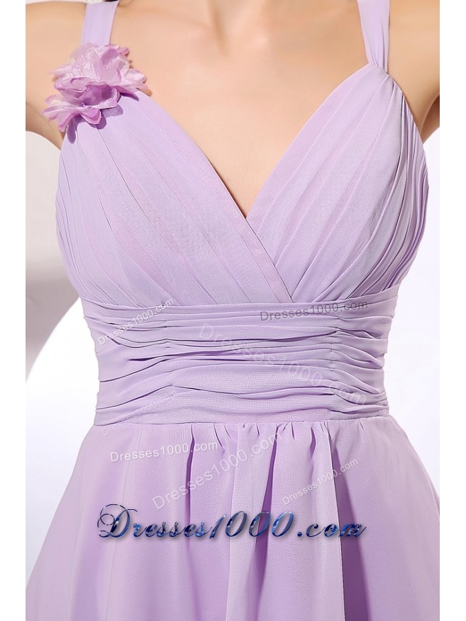 Lilac Straps Mini-length 2013 Dresses For Prom Princess in Chiffon