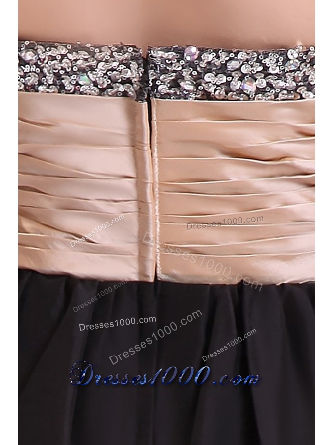 2014 Sweetheart Black Short Prom Nightclub Dress with Beads