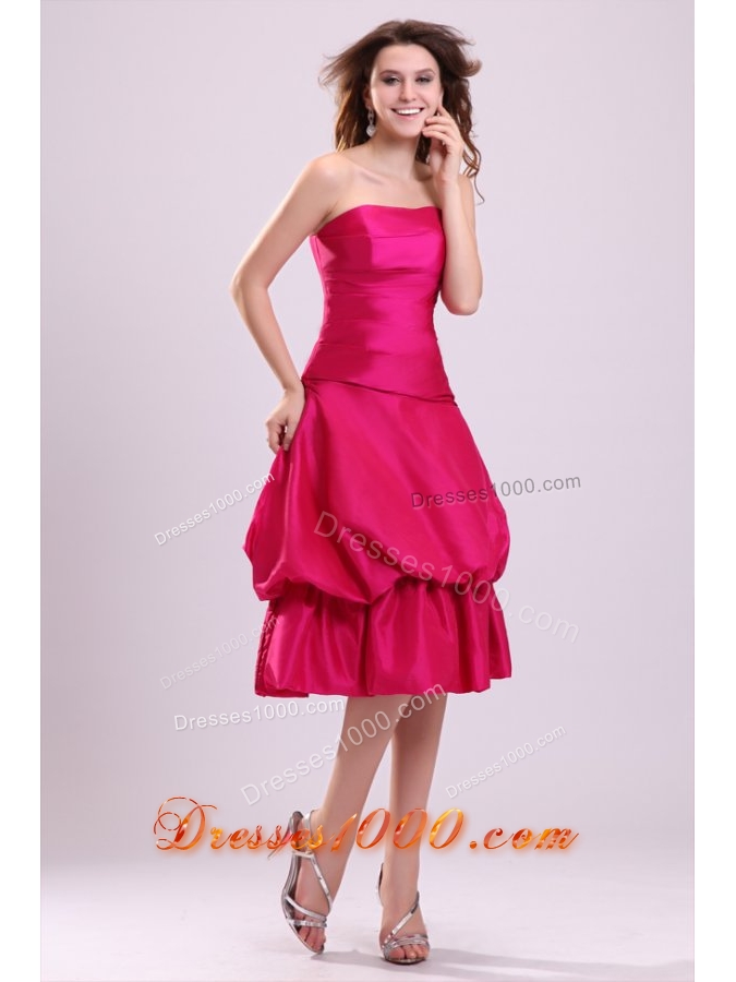 Simple Tea-length Taffeta Prom Holiday Dress on Big Promotion