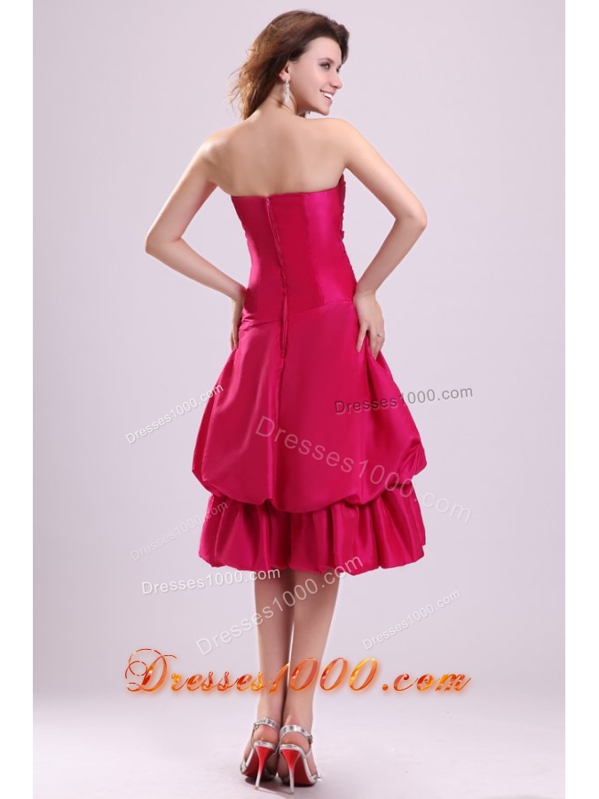 Simple Tea-length Taffeta Prom Holiday Dress on Big Promotion