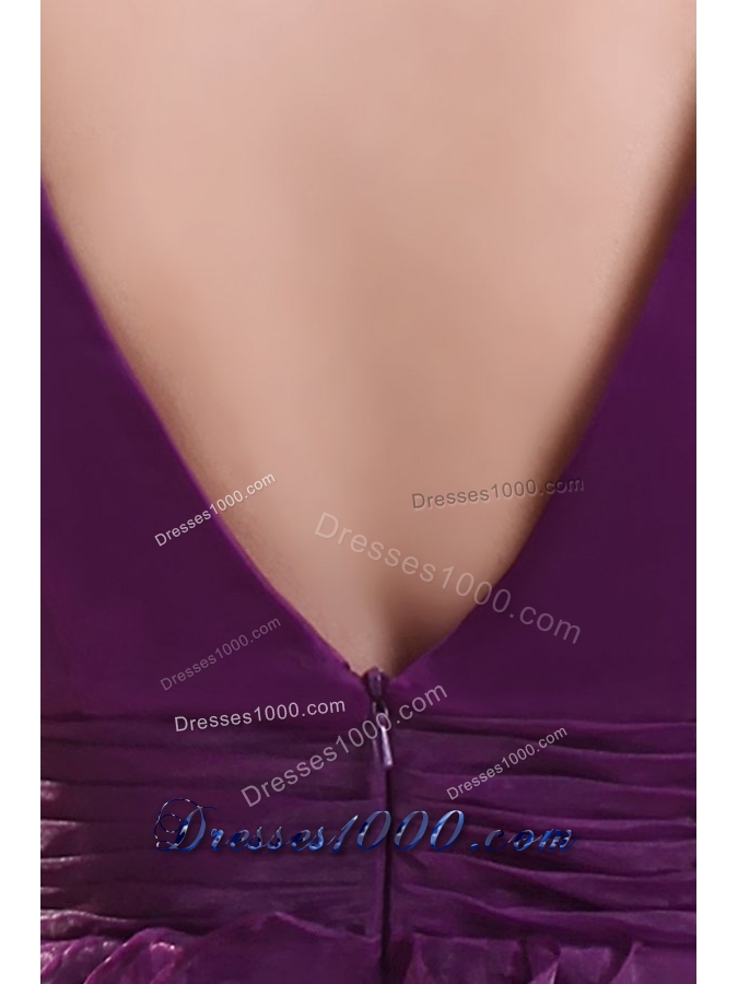 Purple Princess Knee-length Tiers Prom Graduation Dress for Sale