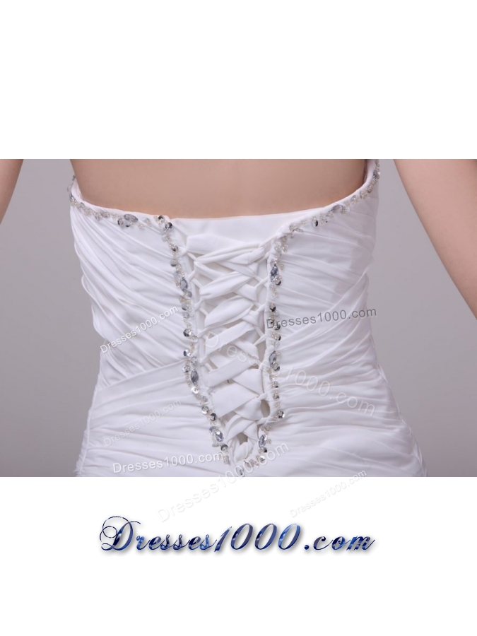 Feathers Handle Flowers and Ruching Mini-length Prom Dresses