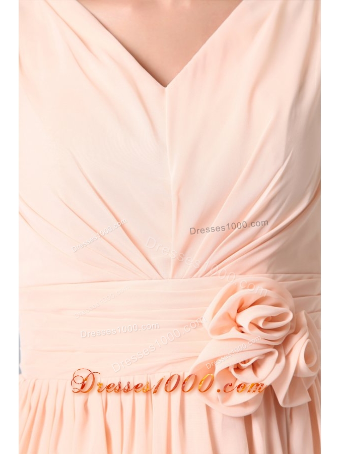 Top Seller Empire V-neck Champagne Short Prom Cocktail Dress