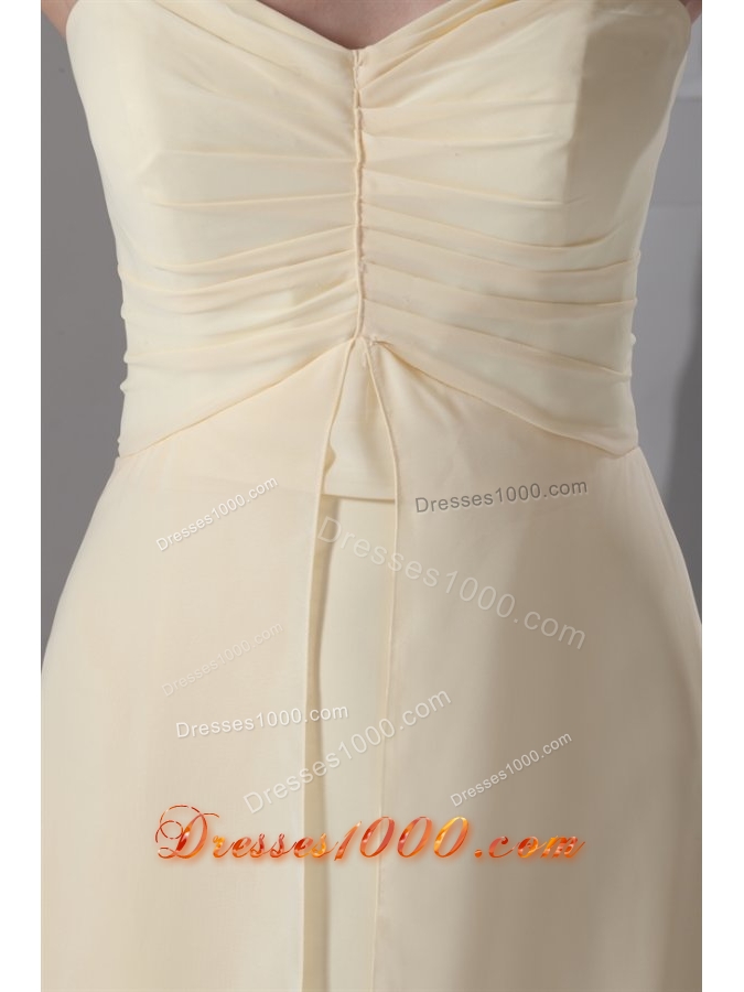 Elegant Empire Chiffon Prom Dress with Sweetheartand Ruching