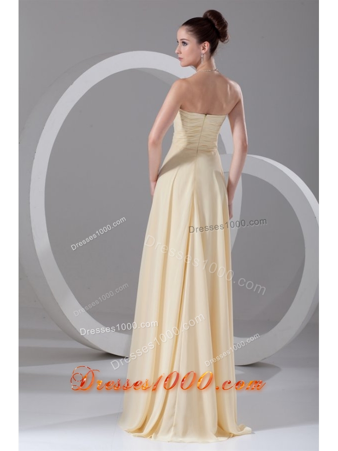 Elegant Empire Chiffon Prom Dress with Sweetheartand Ruching