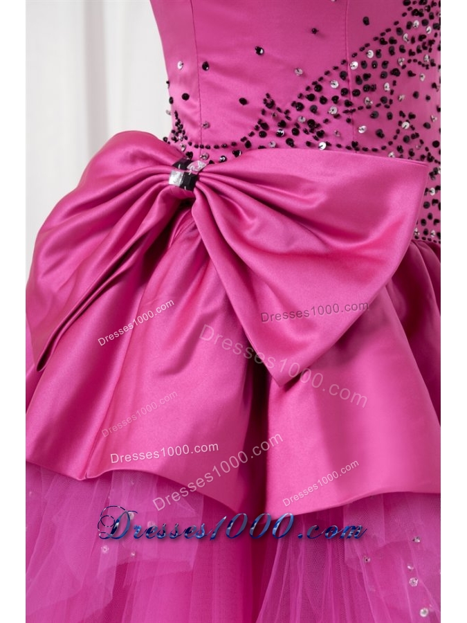 Princess Sequins and Ruffles Tulle and Taffeta Quinceanera Dress