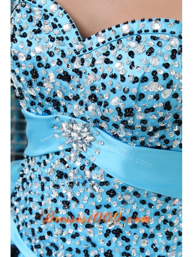 Ball Gown Beaded Multicolored Quinceanera Dress with Sweetheart Neck