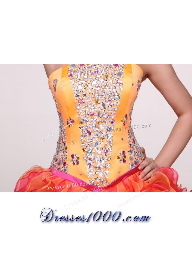 New Arrival Shimmering Strapless Two-tone Quinceanera Dresses